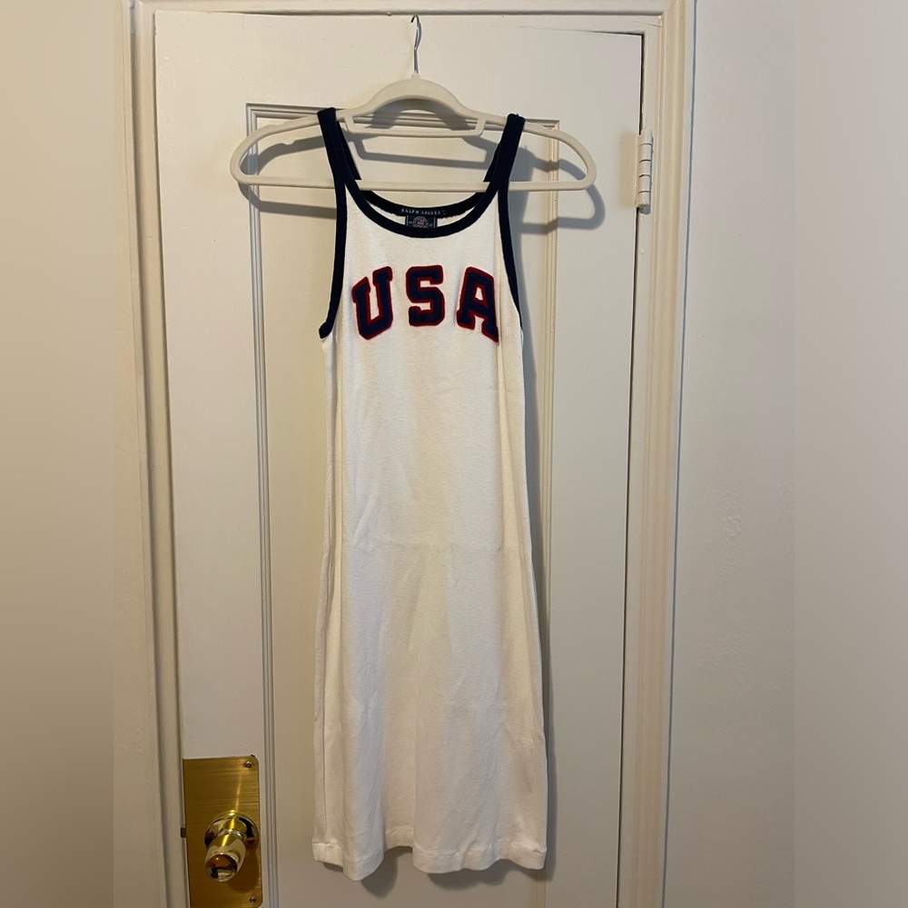 Ralph Lauren USA Olympic Team Fitted Dress Size M - great condition